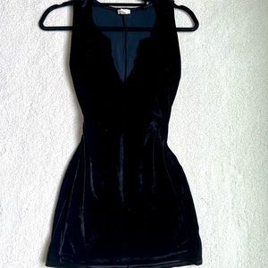 Velvet mini dress